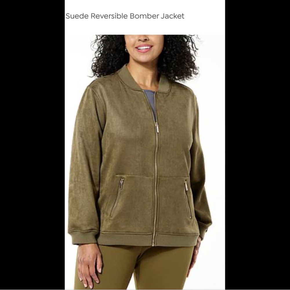 JOY  REVERSIBLE JACKET. SIZE (3X). MANGO REVERSES TO BLACK.